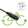 Qoltec Ładowarka do roweru elektrycznego 36V | 42V | 2A | 3P-GX16 + kabel zasilający
